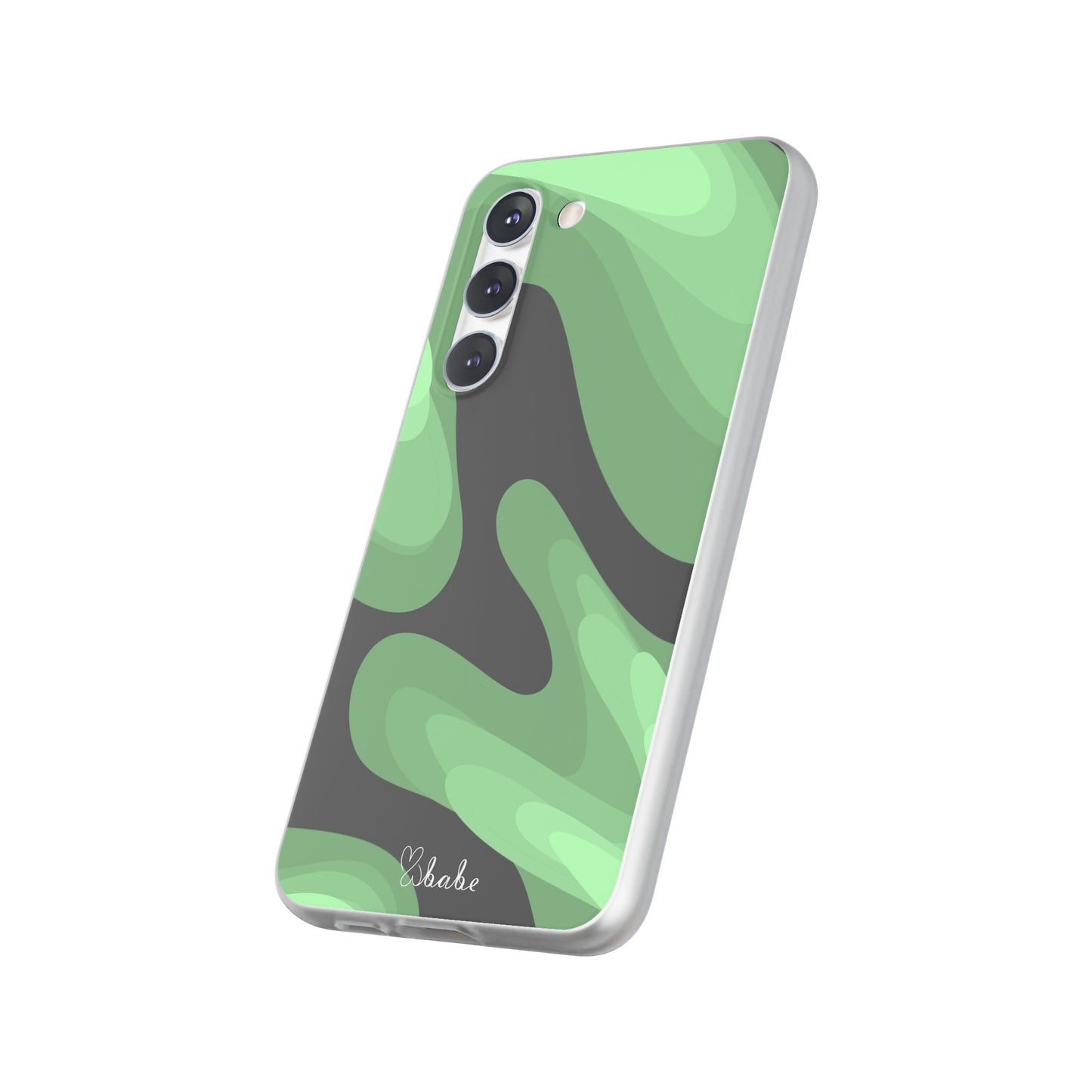 Mint Waves, Flexi Phone Case.