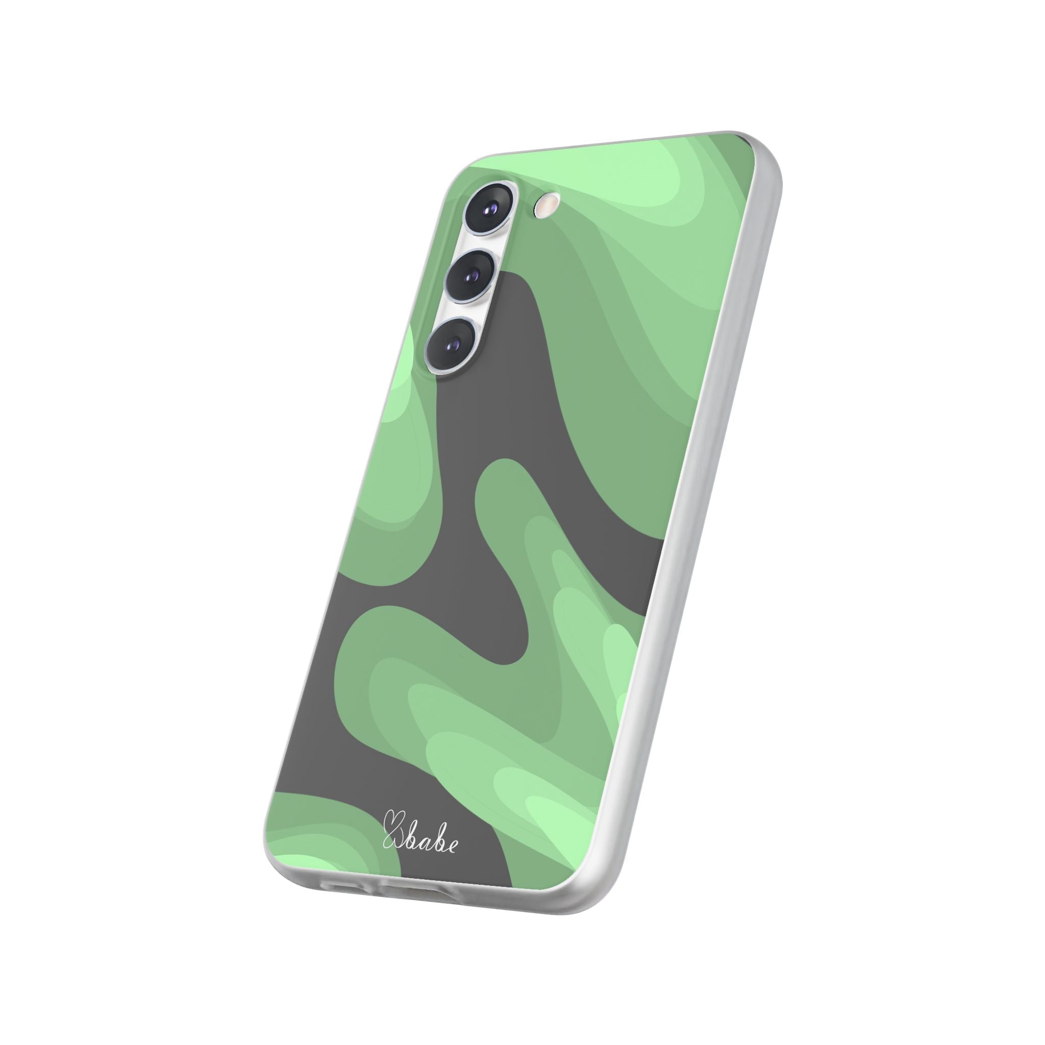 Mint Waves, Flexi Phone Case.