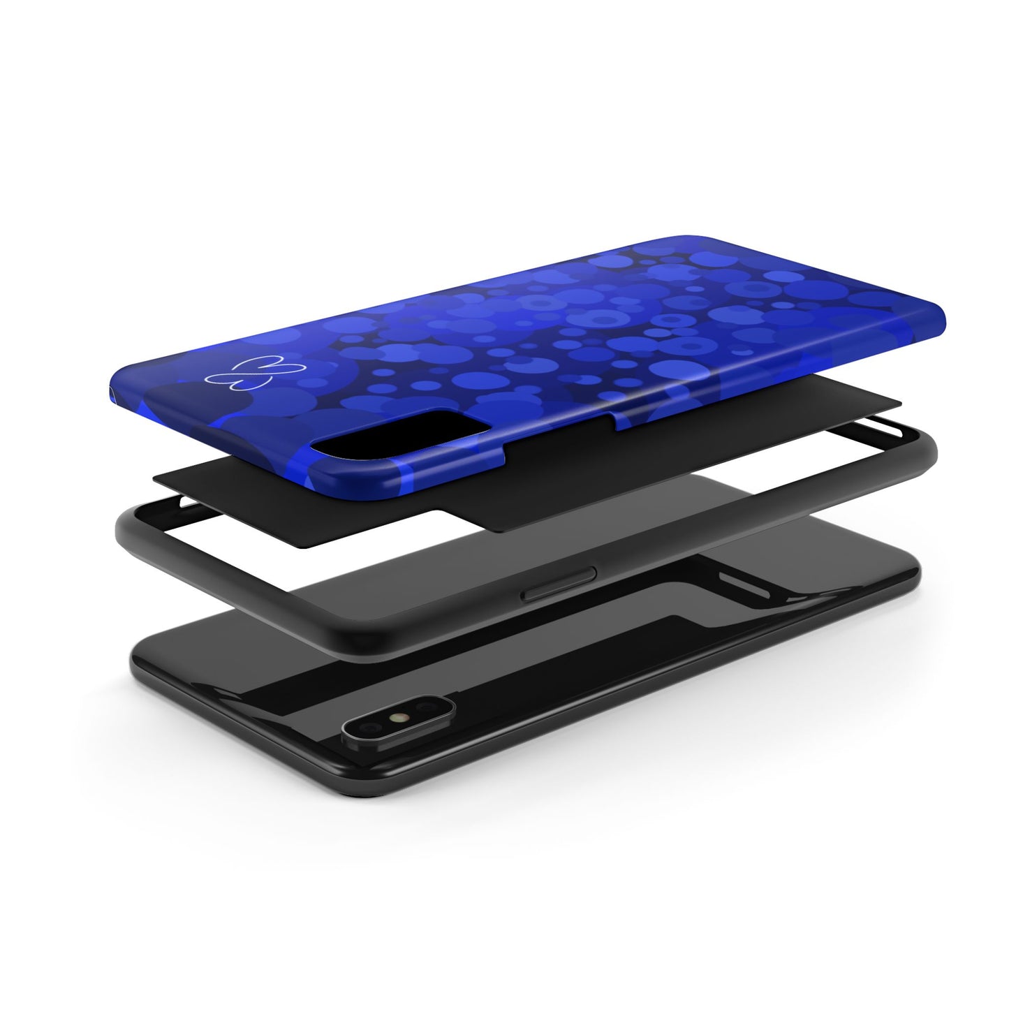 Blue Bubbles, Tough Phone Case