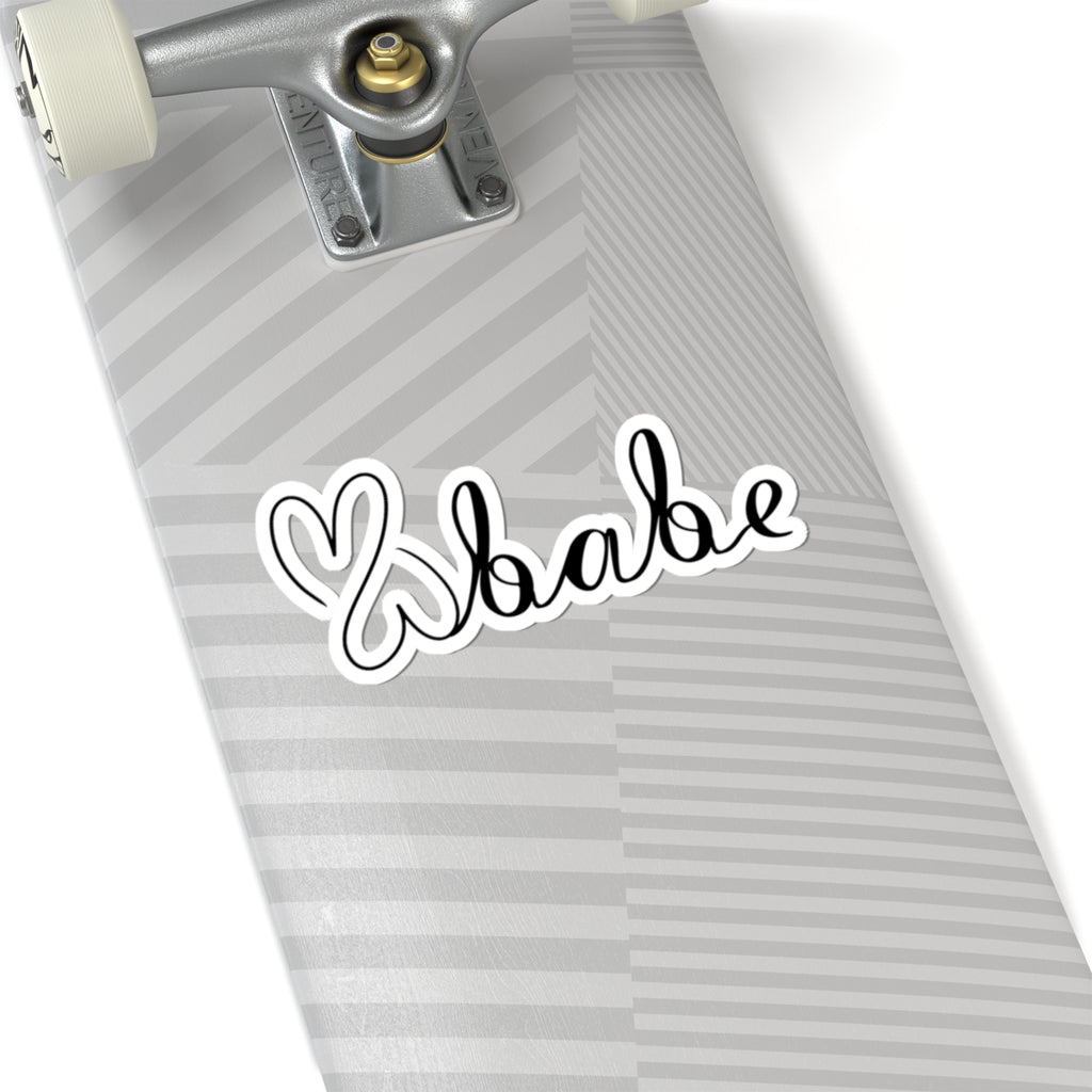 Black Logo, Kiss-Cut Stickers.