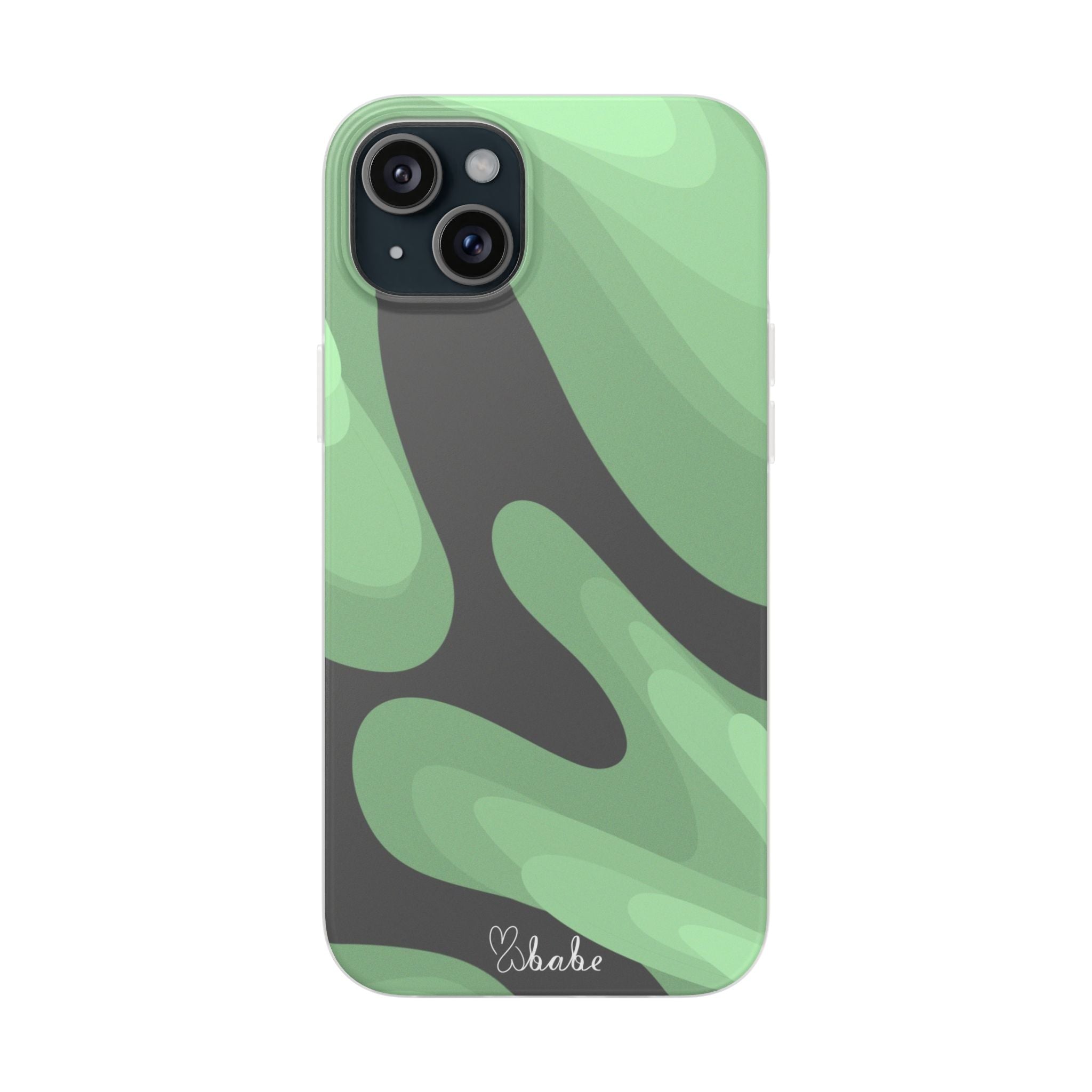 Mint Waves, Flexi Phone Case.