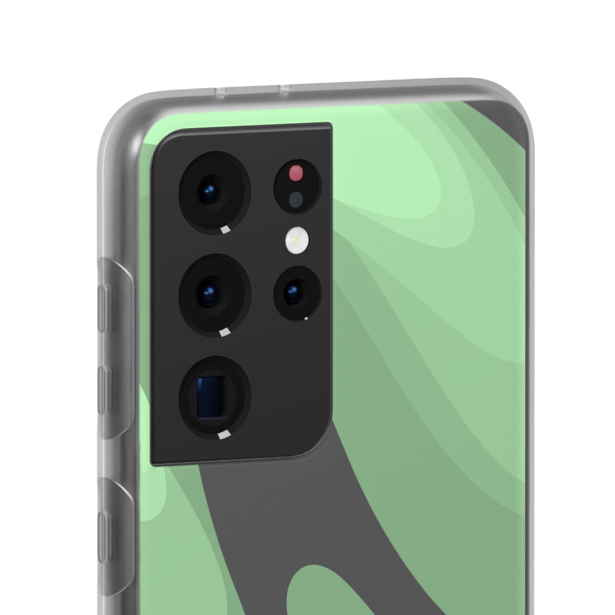 Mint Waves, Flexi Phone Case.