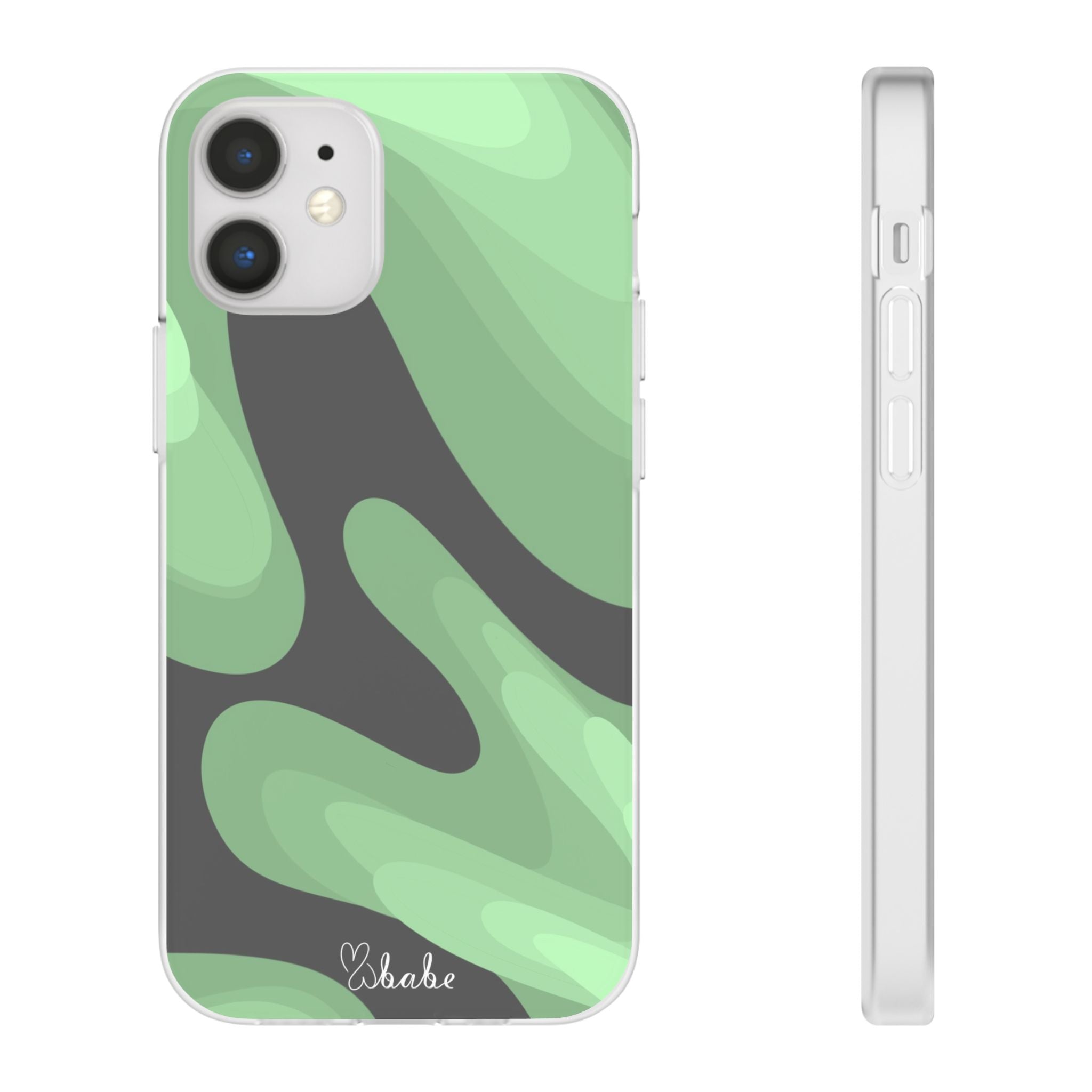 Mint Waves, Flexi Phone Case.