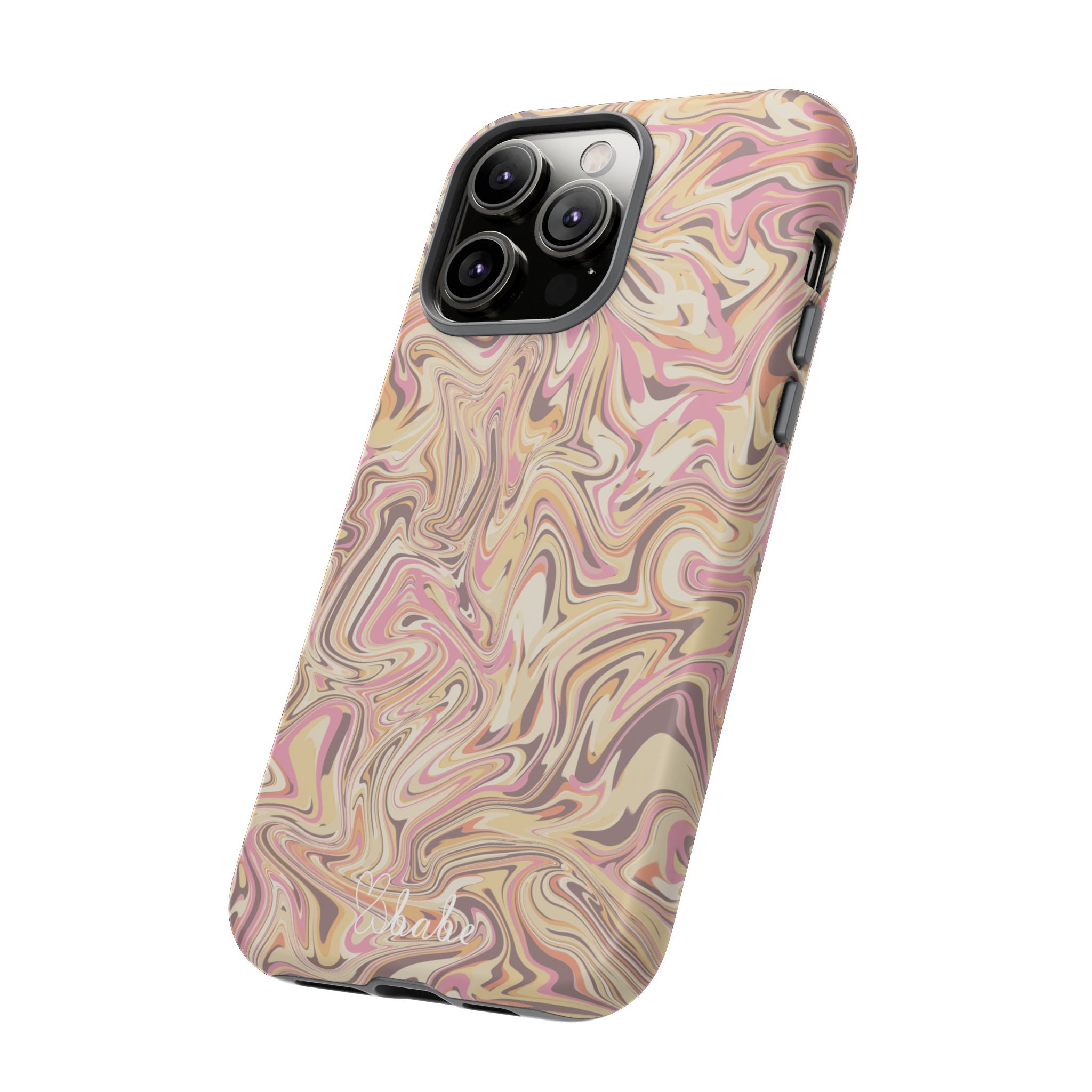 Peach Waves, Tough Phone Case.