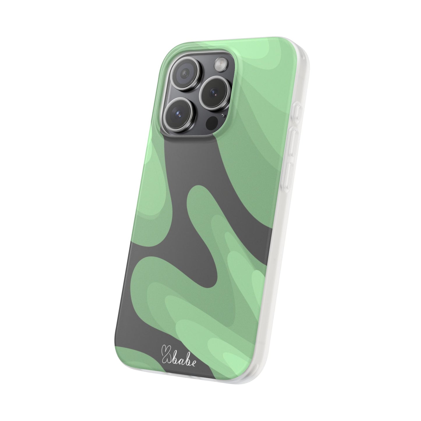 Mint Waves, Flexi Phone Case.