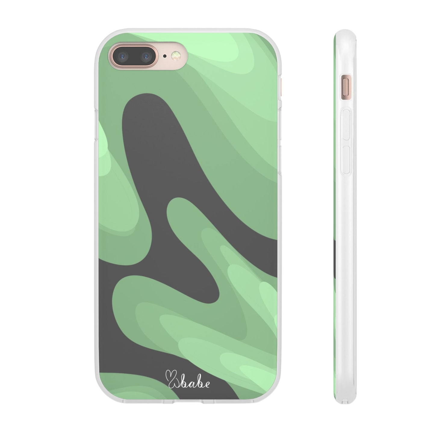 Mint Waves, Flexi Phone Case.