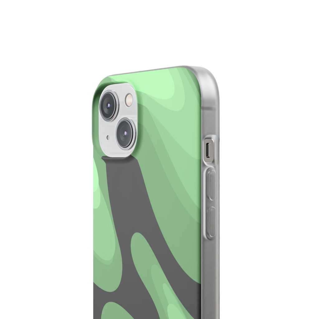 Mint Waves, Flexi Phone Case.