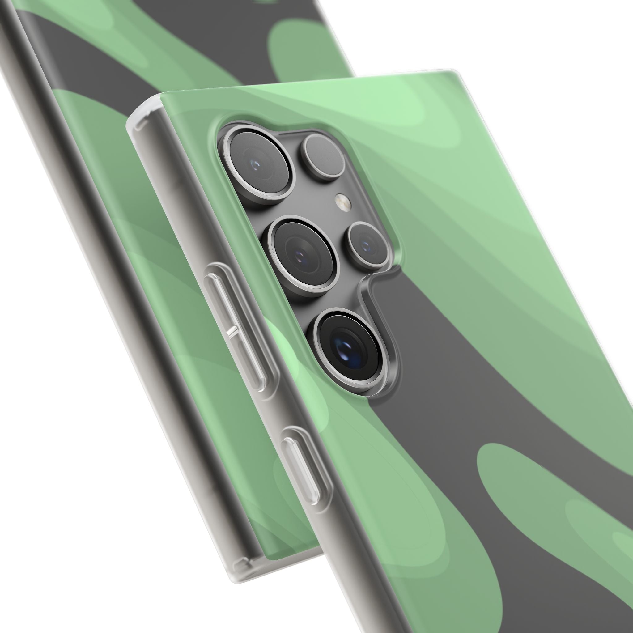 Mint Waves, Flexi Phone Case.