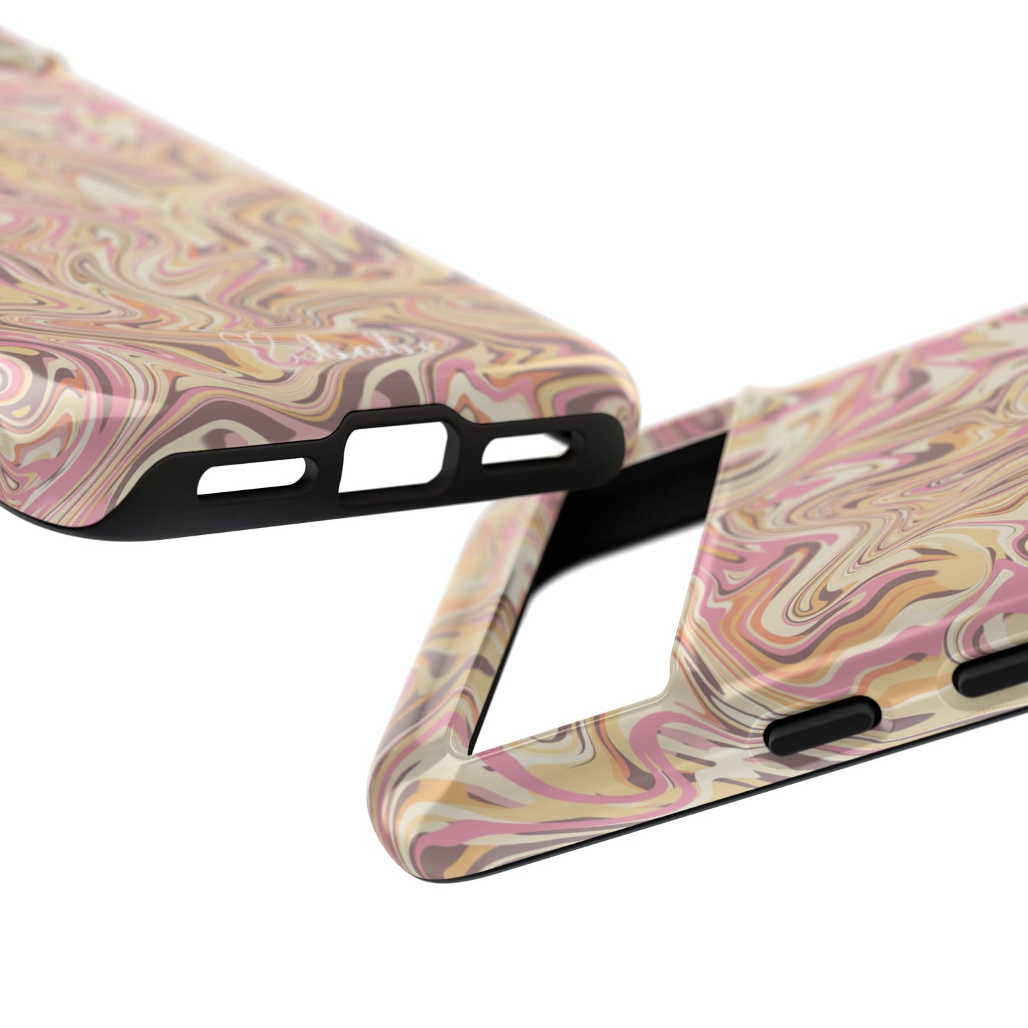 Peach Waves, Tough Phone Case.