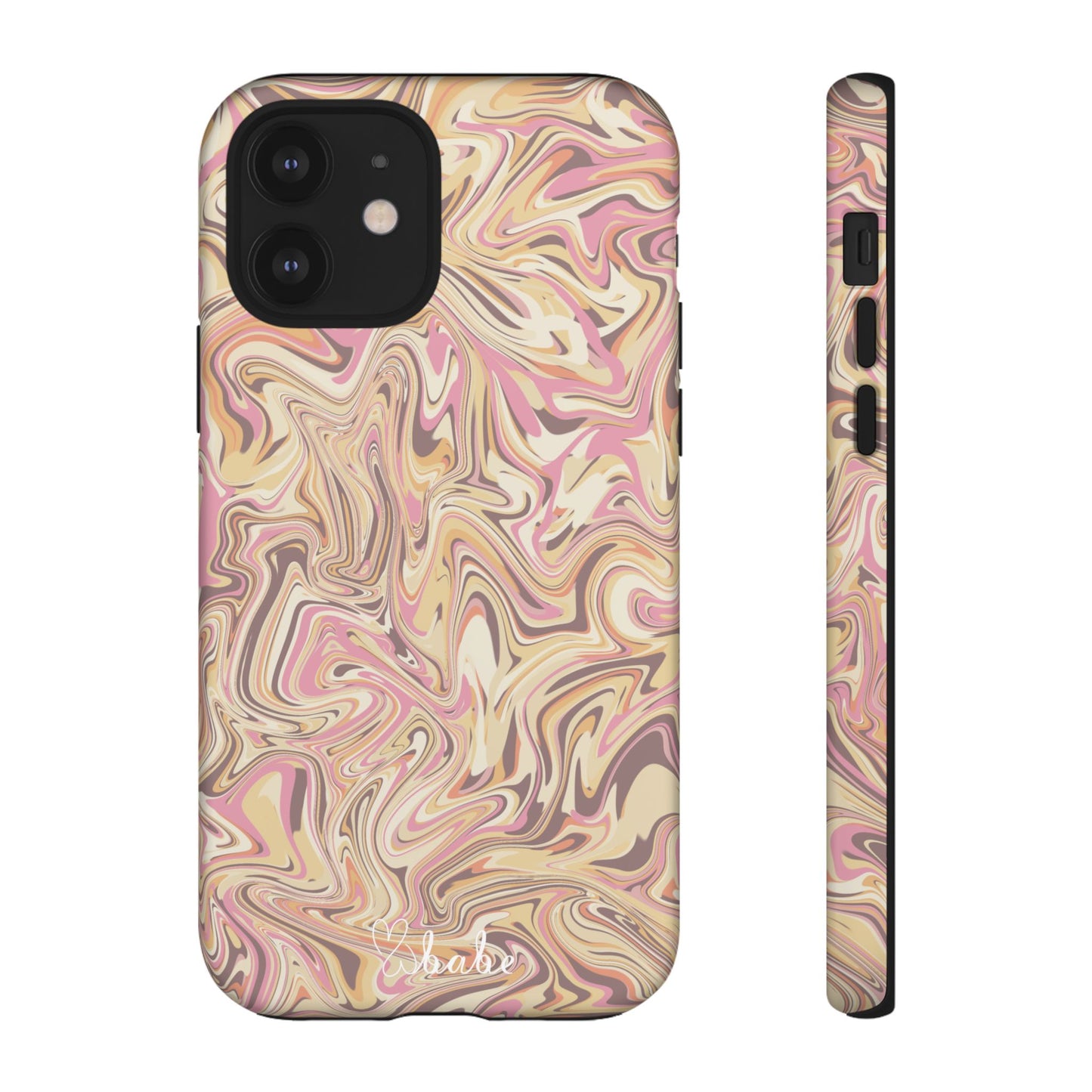 Peach Waves, Tough Phone Case.