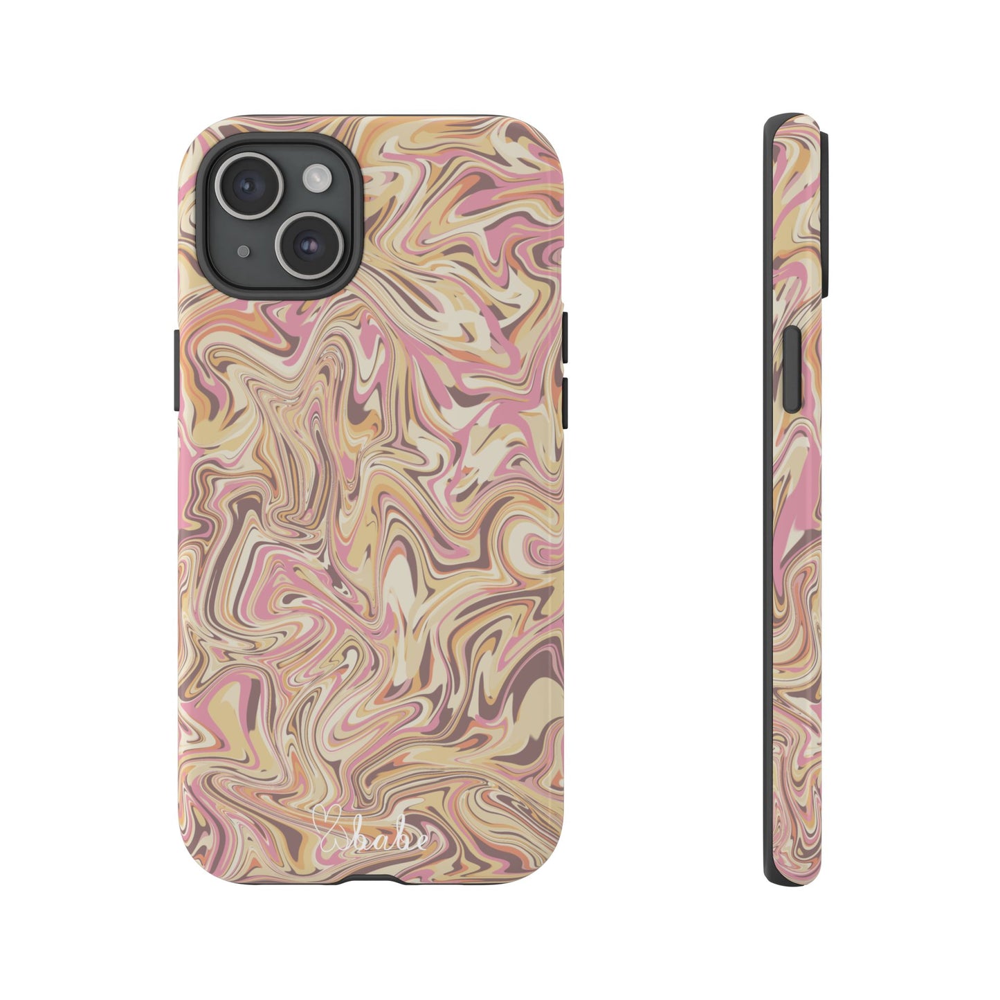 Peach Waves, Tough Phone Case.
