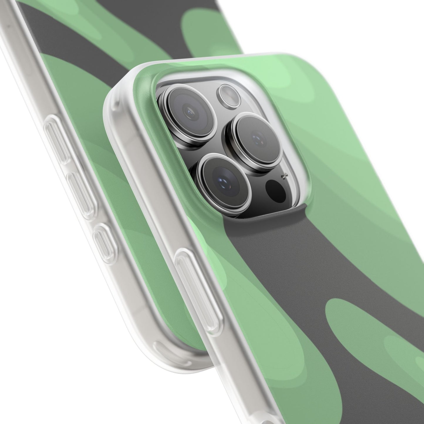 Mint Waves, Flexi Phone Case.