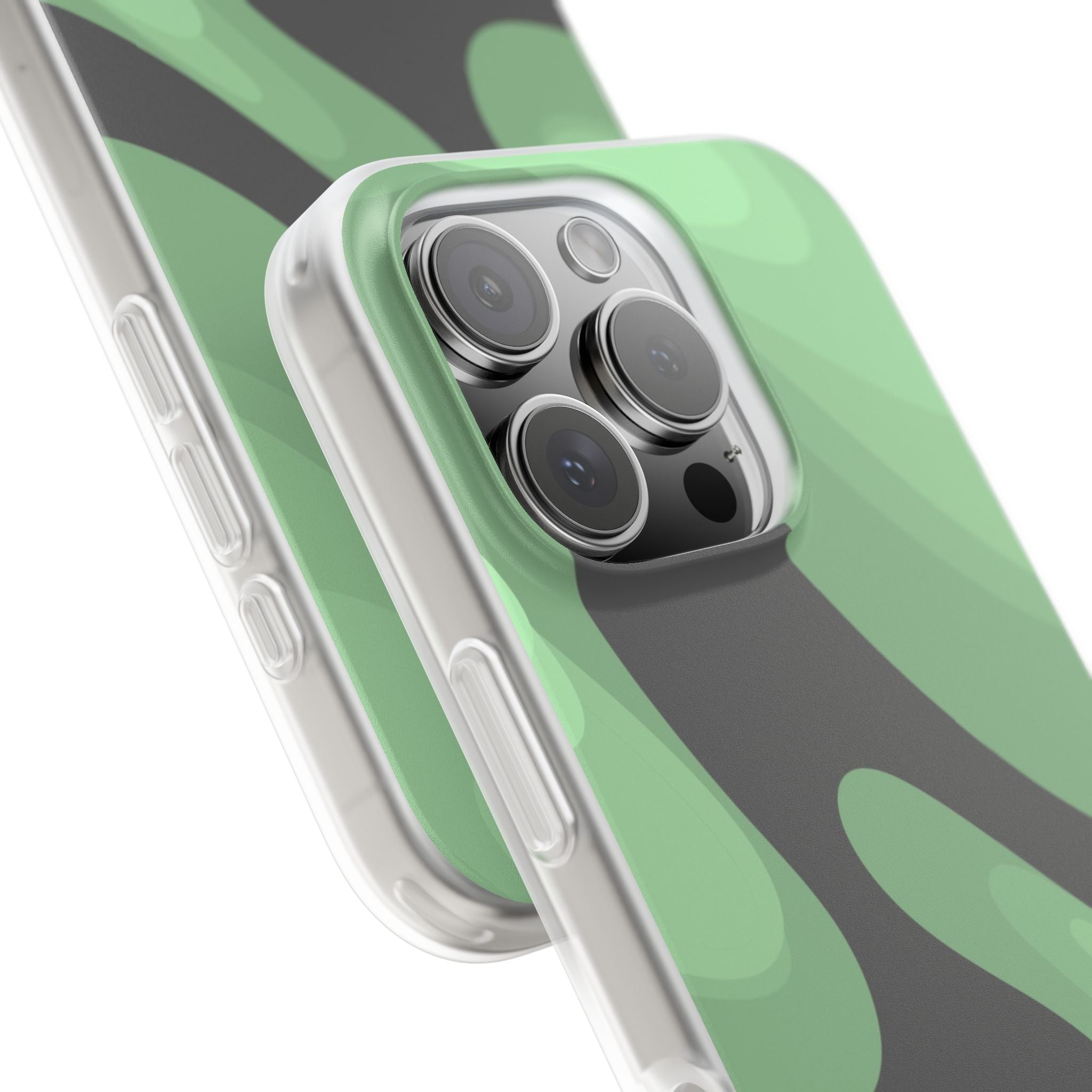 Mint Waves, Flexi Phone Case.