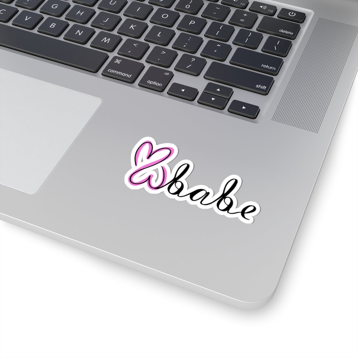 Pink Logo 2, Kiss-Cut Sticker.