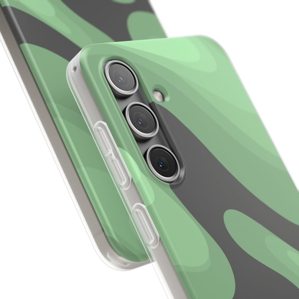 Mint Waves, Flexi Phone Case.