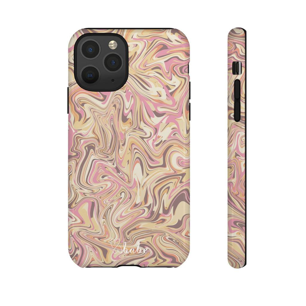 Peach Waves, Tough Phone Case.