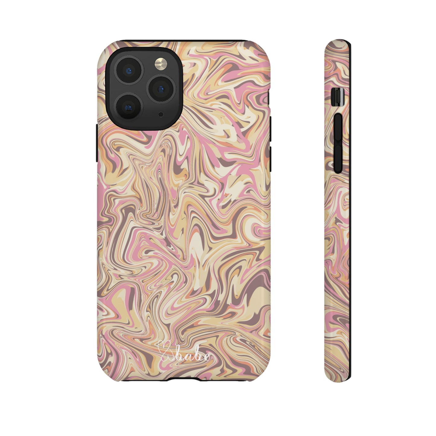 Peach Waves, Tough Phone Case.