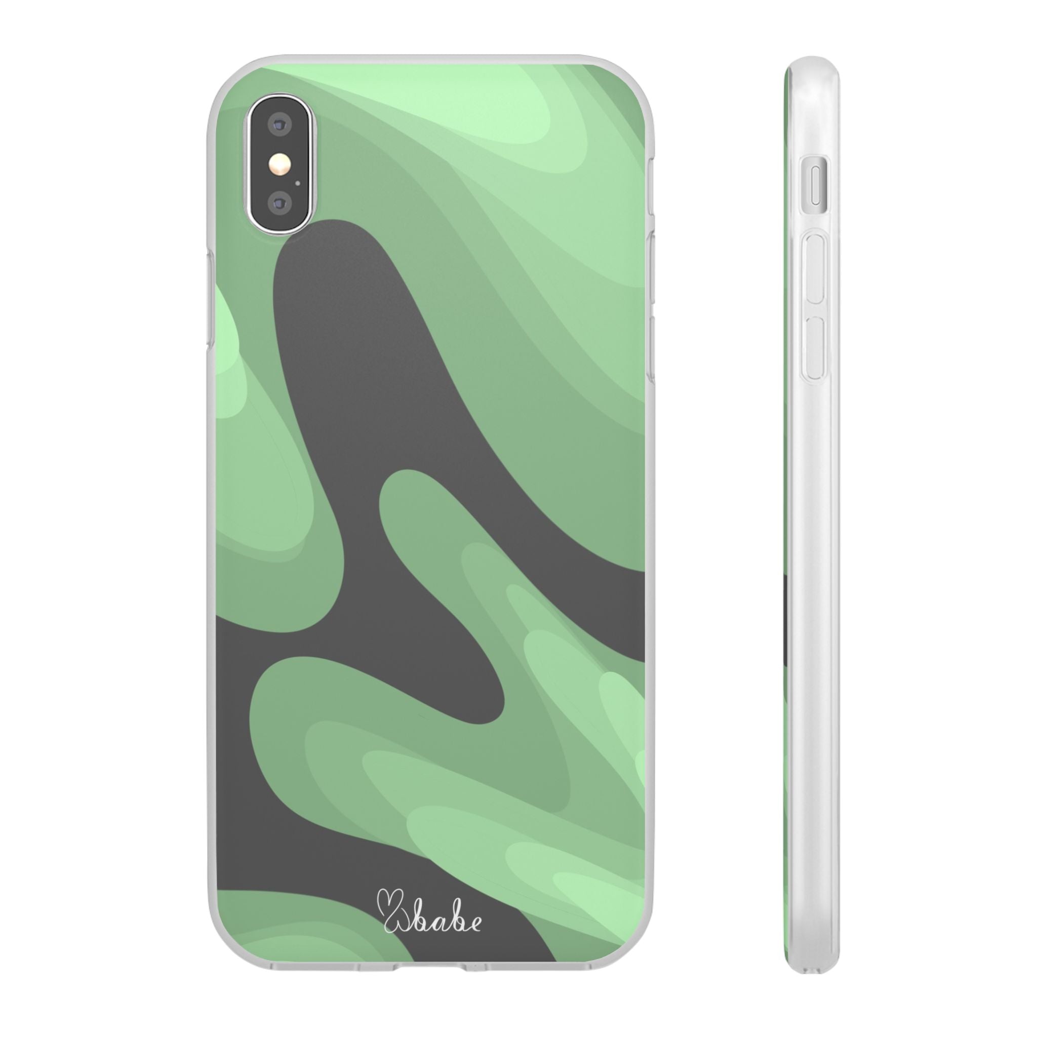 Mint Waves, Flexi Phone Case.