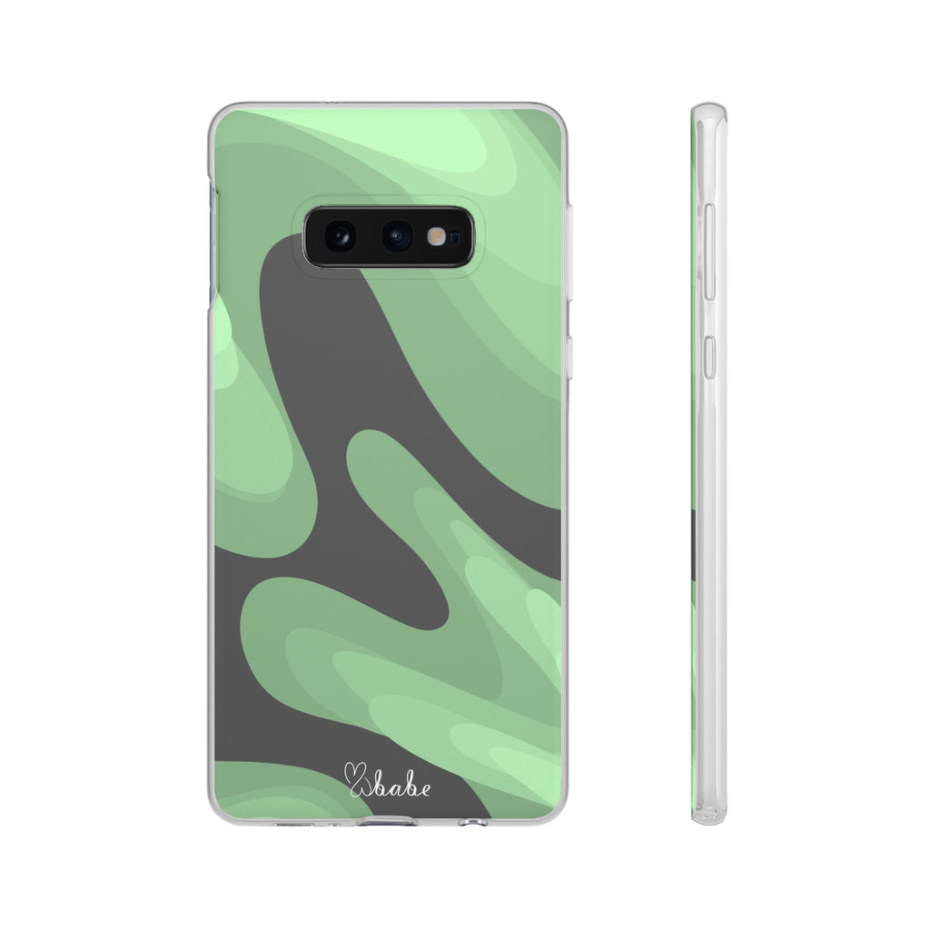 Mint Waves, Flexi Phone Case.