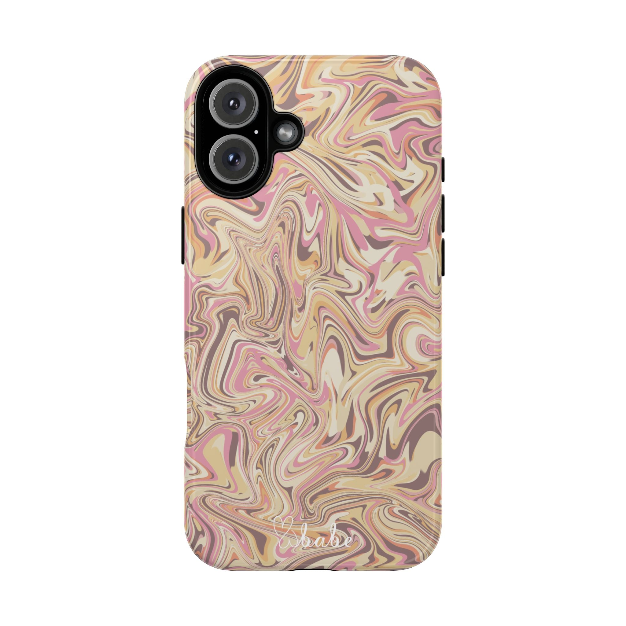 Peach Waves, Tough Phone Case.