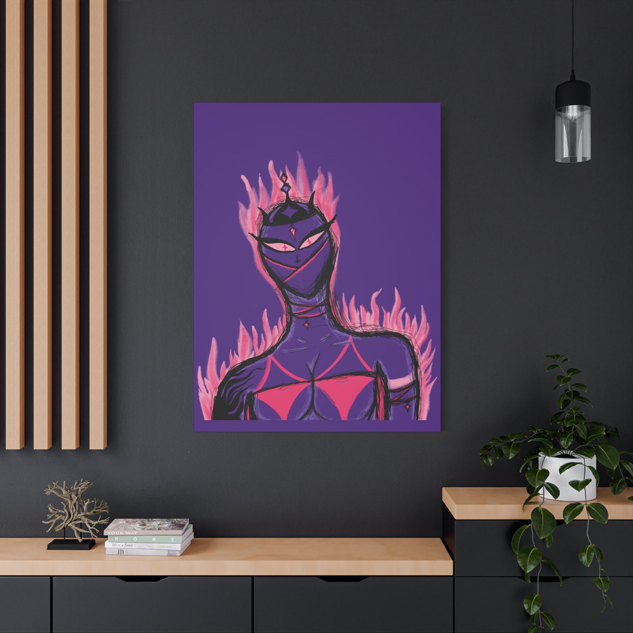 Blush Of Fire, Matte Canvas Print.