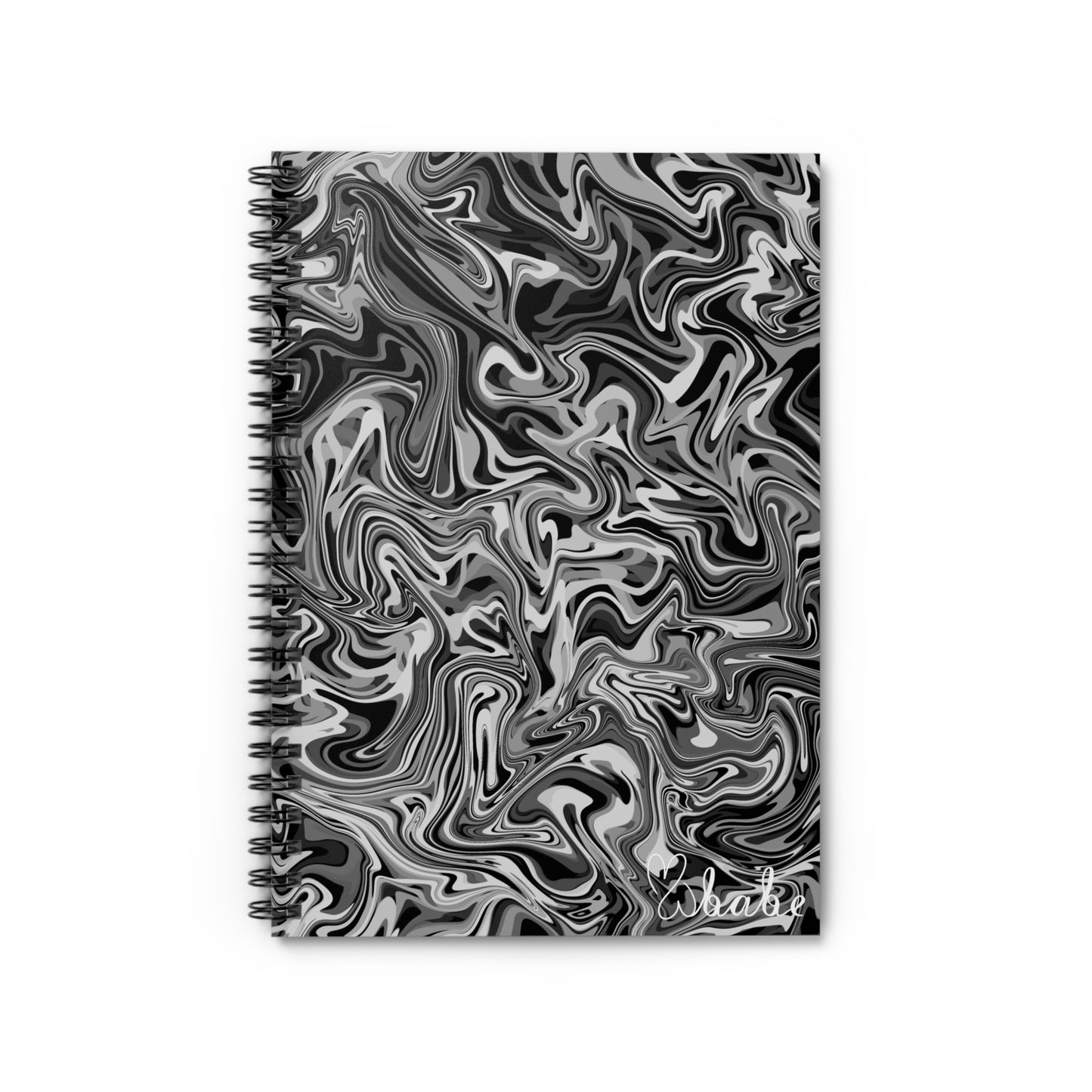 Ink Waves, Spiral Notebook.