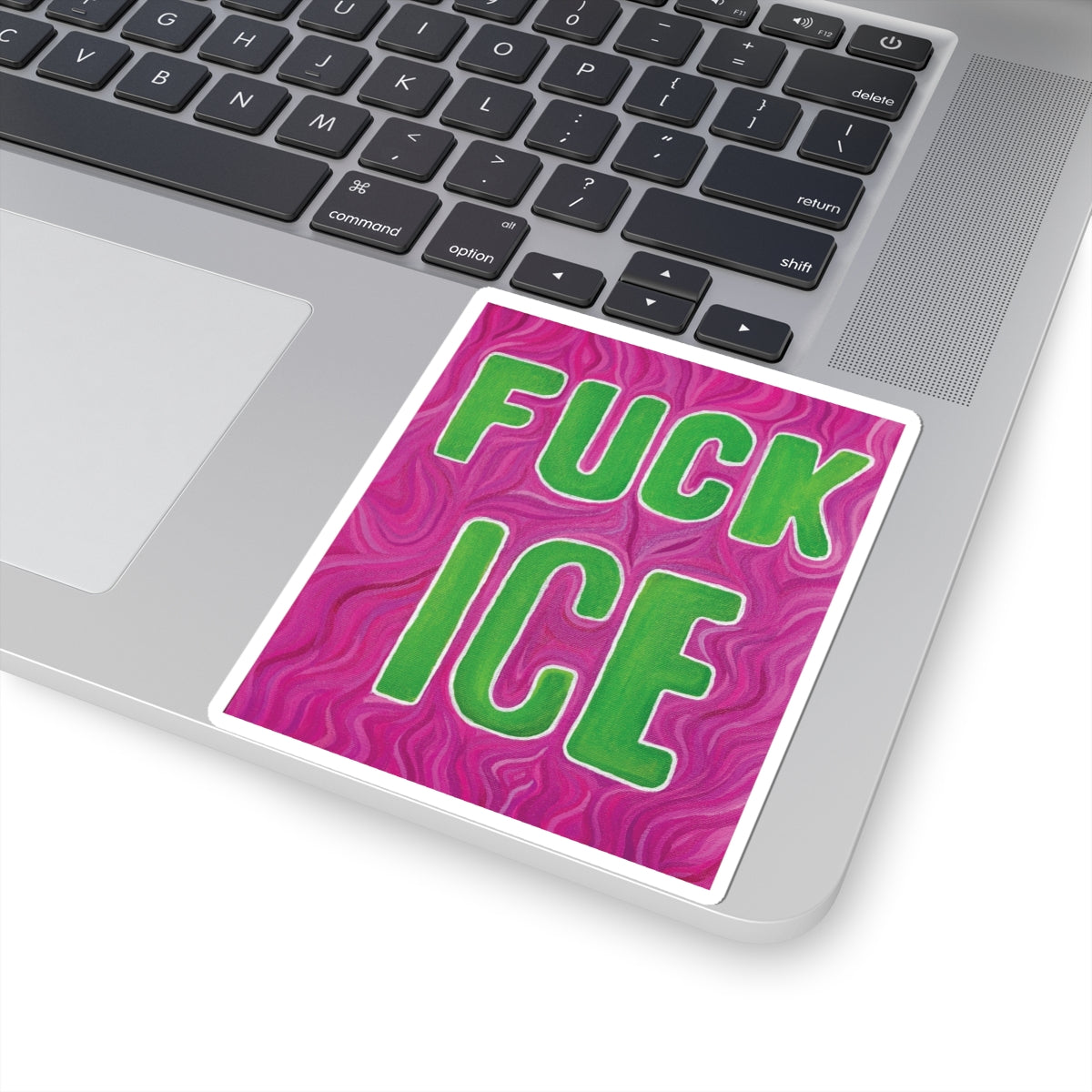 "F*ck Ice" Sticker.