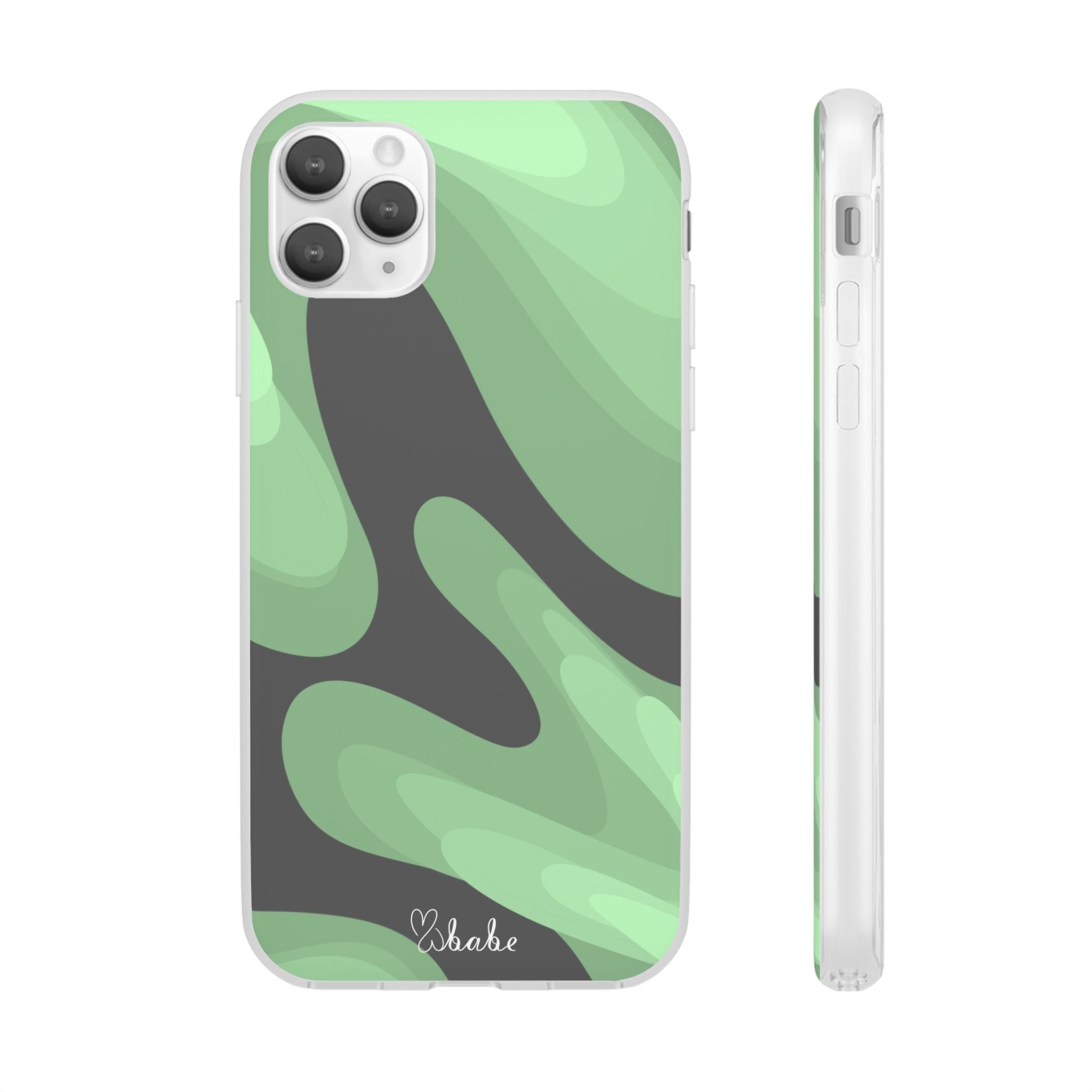 Mint Waves, Flexi Phone Case.