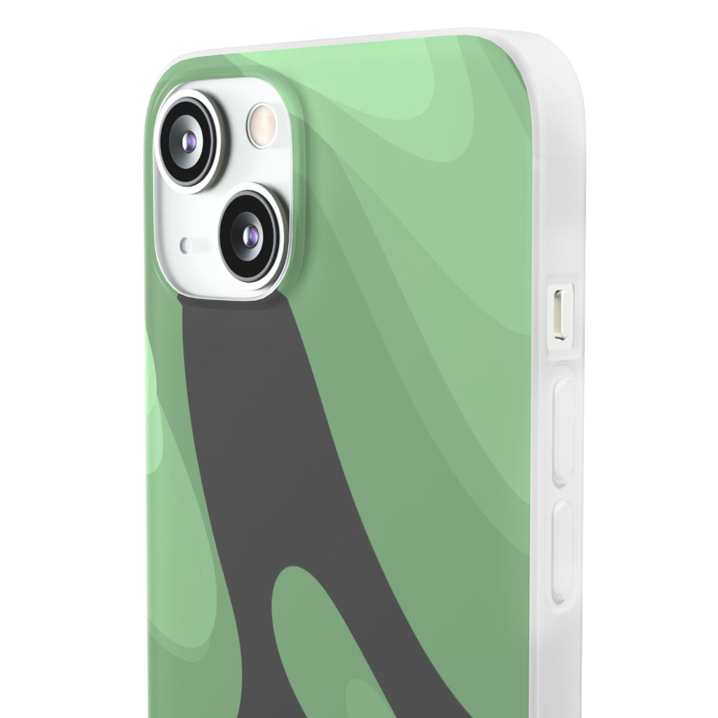 Mint Waves, Flexi Phone Case.