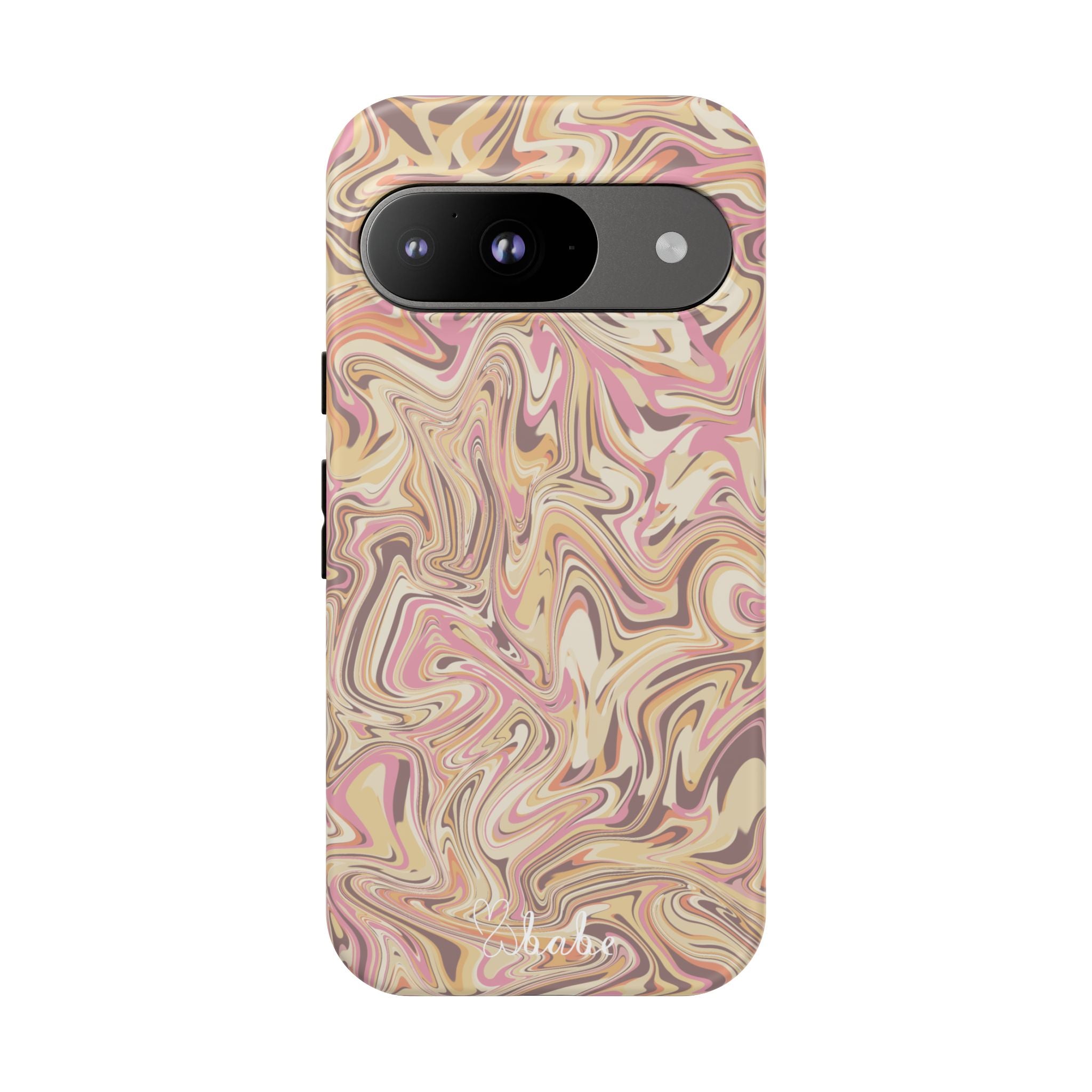 Peach Waves, Tough Phone Case.