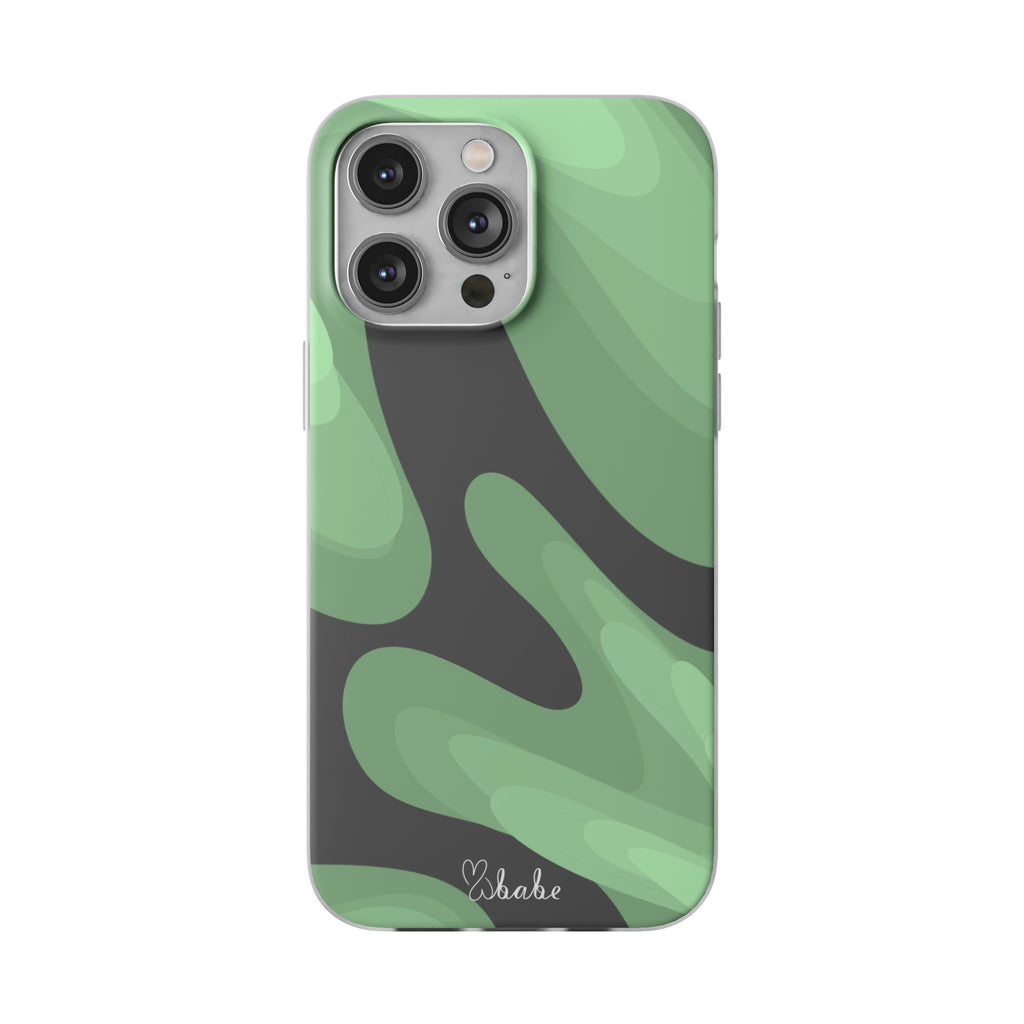 Mint Waves, Flexi Phone Case.