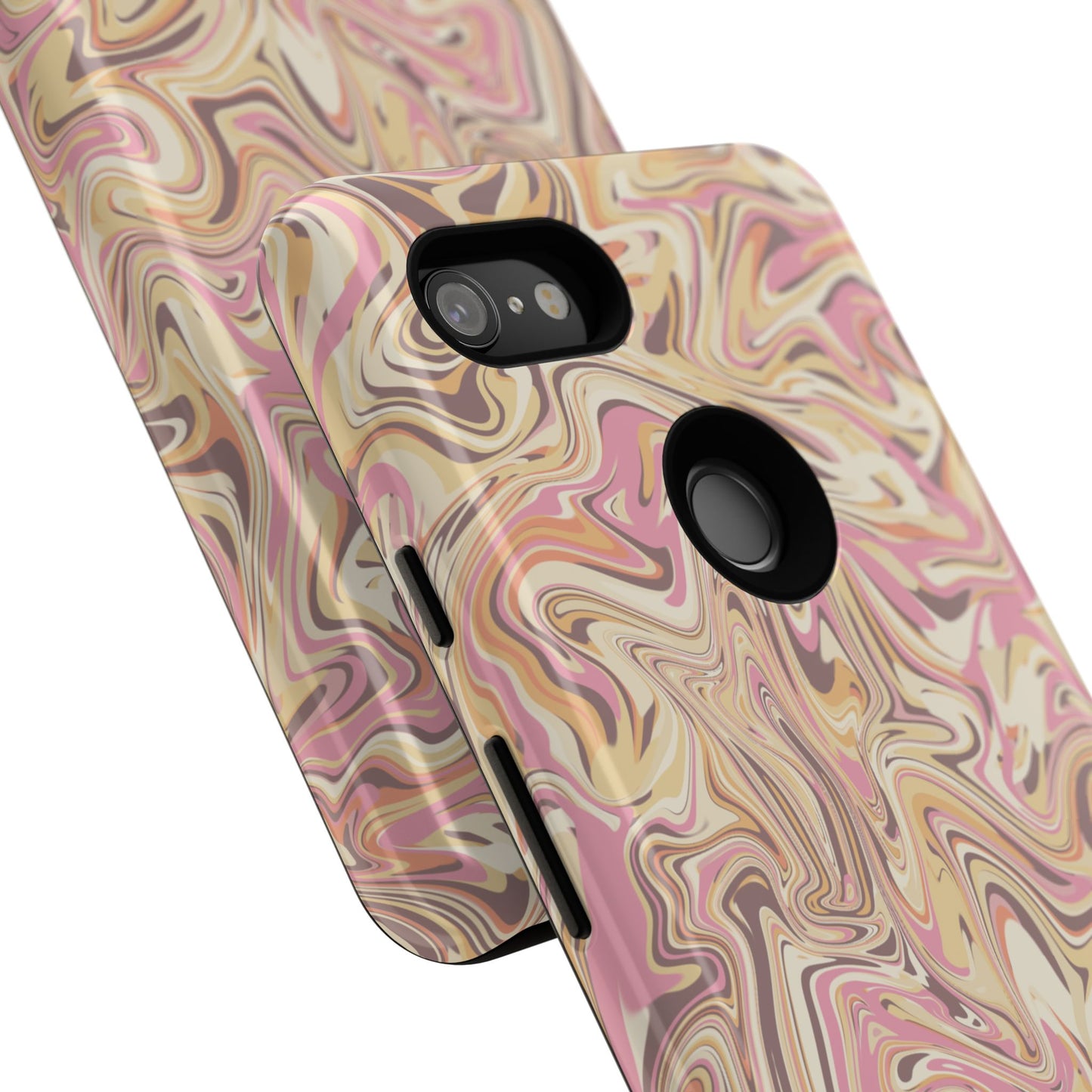 Peach Waves, Tough Phone Case.