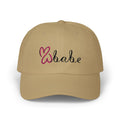 Pink Logo, Embroidered Dad Cap.