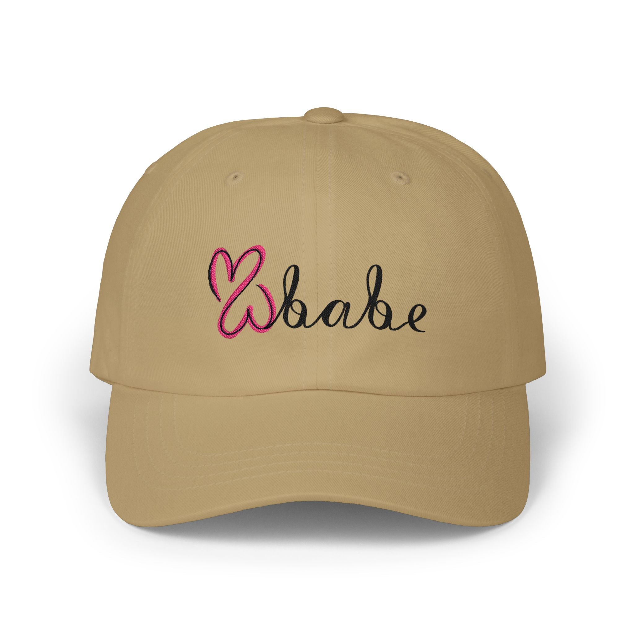 Pink Logo, Embroidered Dad Cap.