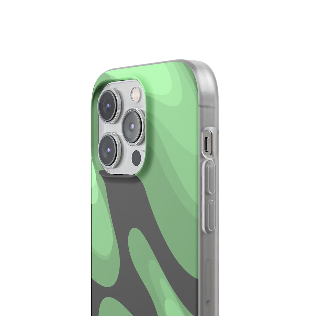 Mint Waves, Flexi Phone Case.
