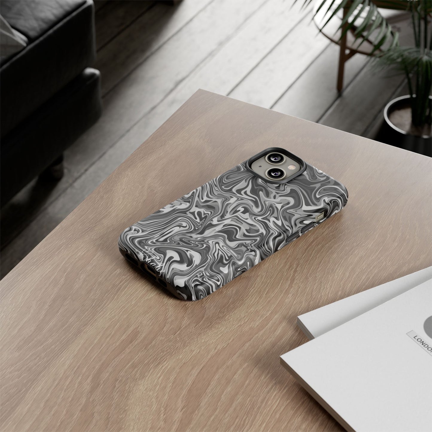 Ink Waves, Tough Phone Case.