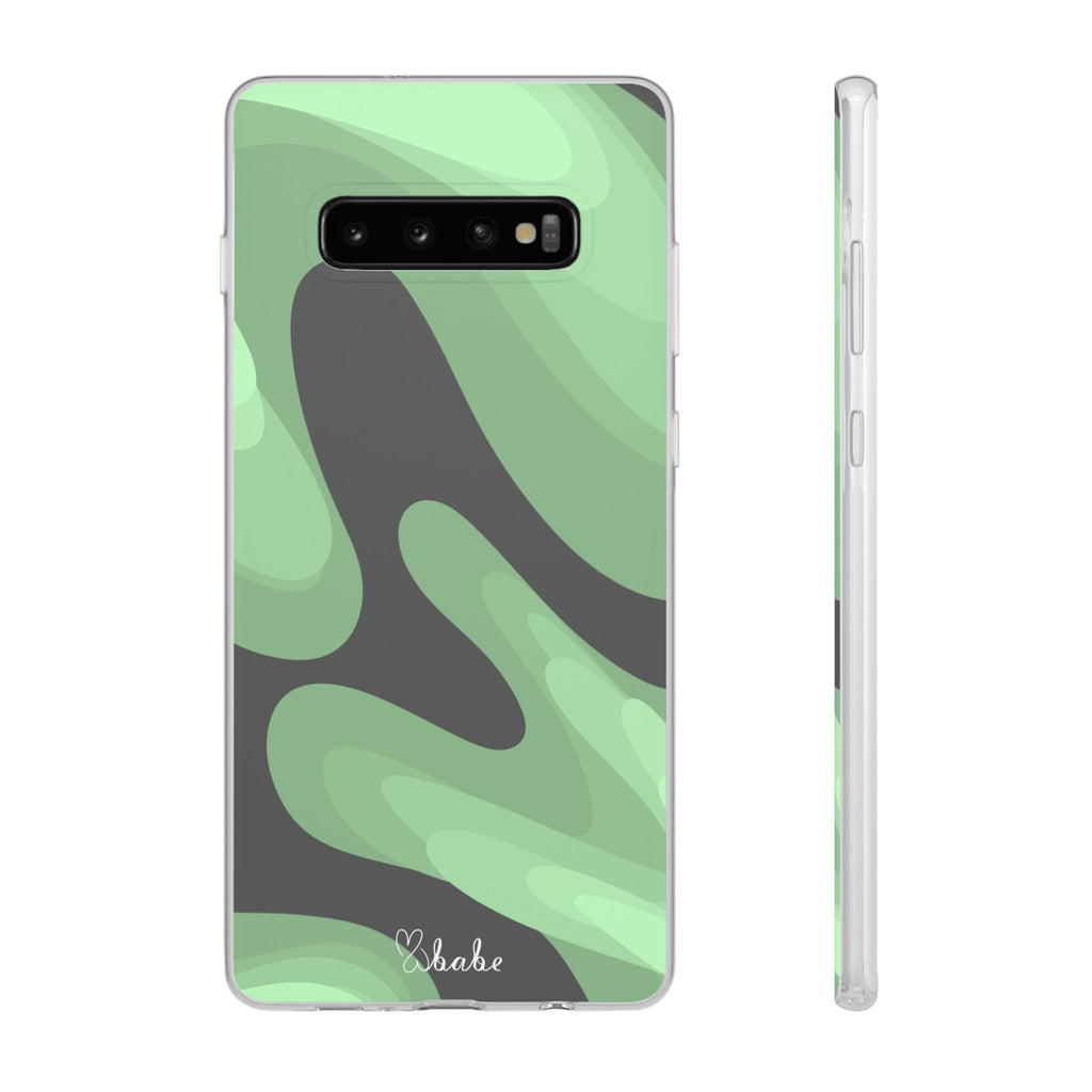 Mint Waves, Flexi Phone Case.
