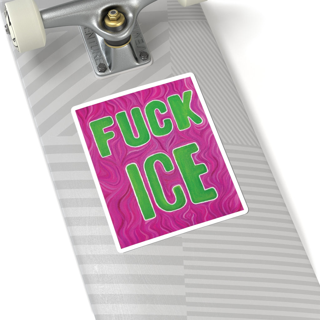 "F*ck Ice" Sticker.