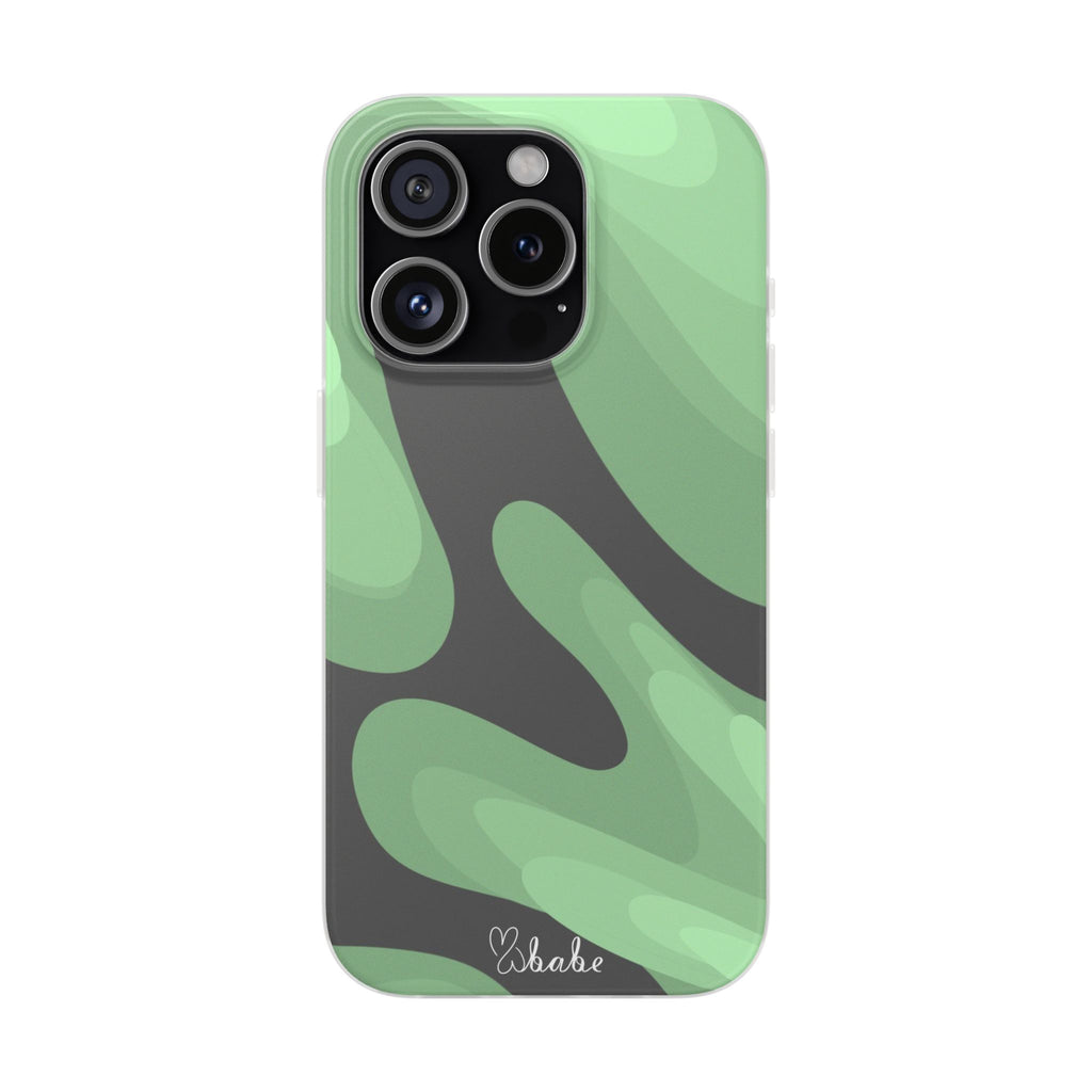 Mint Waves, Flexi Phone Case.