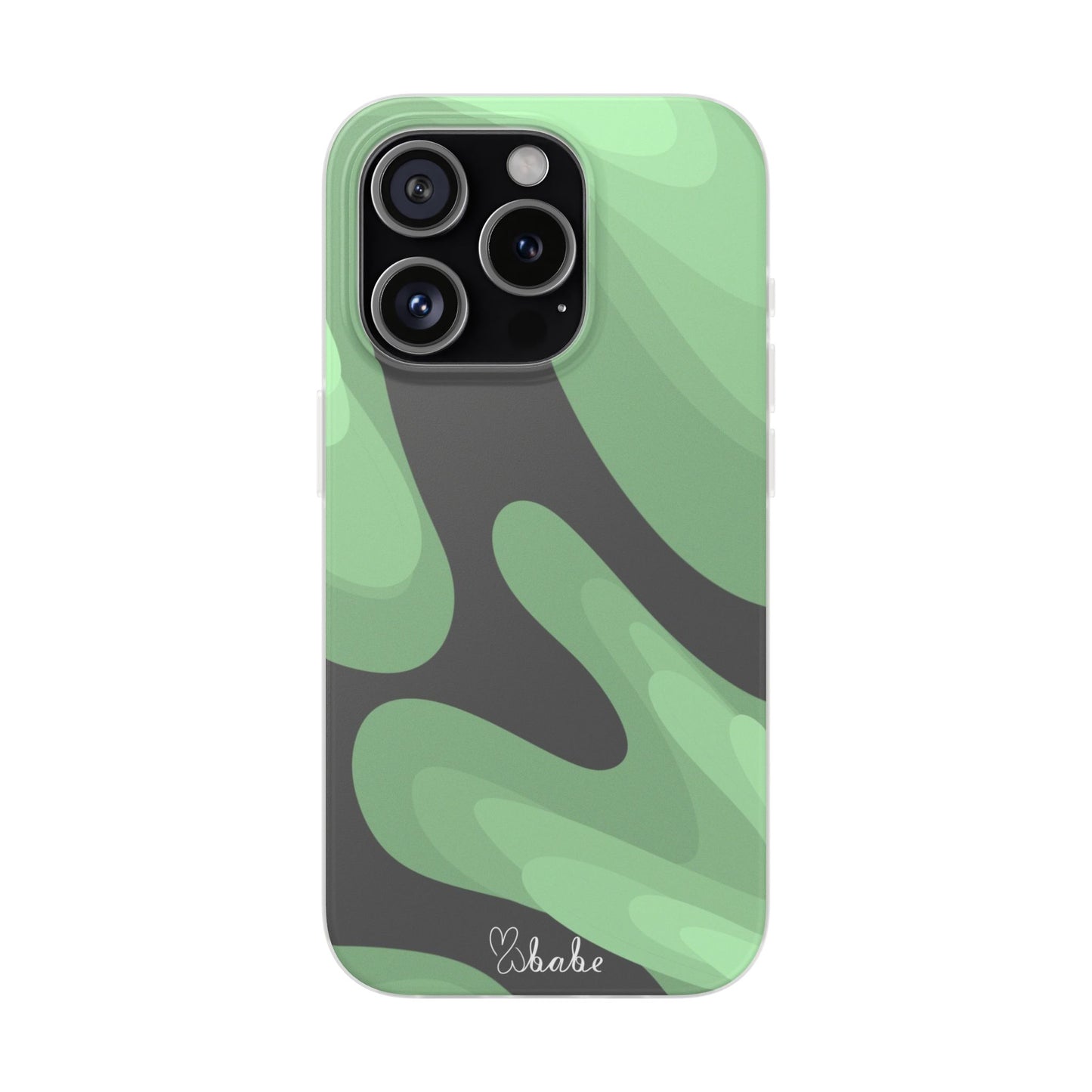 Mint Waves, Flexi Phone Case.