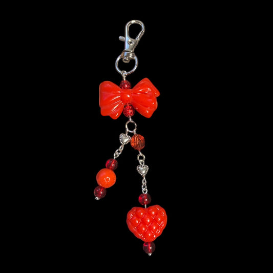 Queen of Hearts Bag Charm.