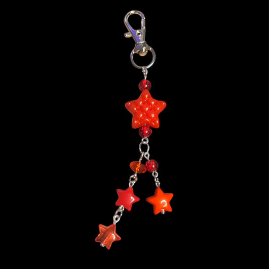 Red Star Bag Charm.