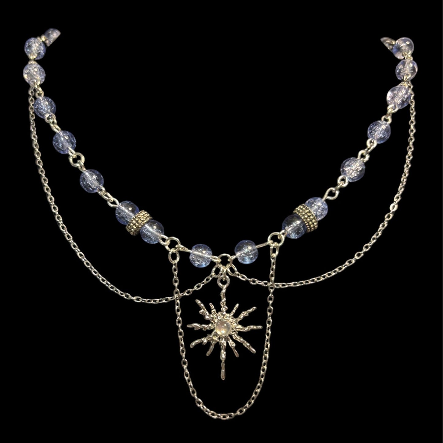 Blue Starburst Choker