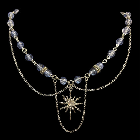 Blue Starburst Choker