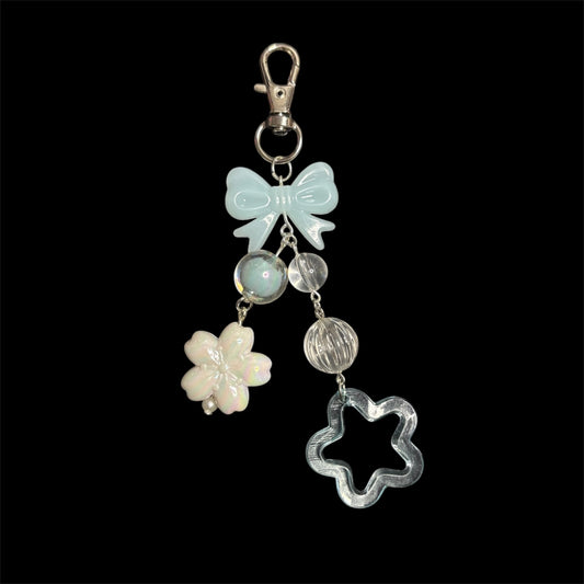 Frosted Bloom Bag Charm