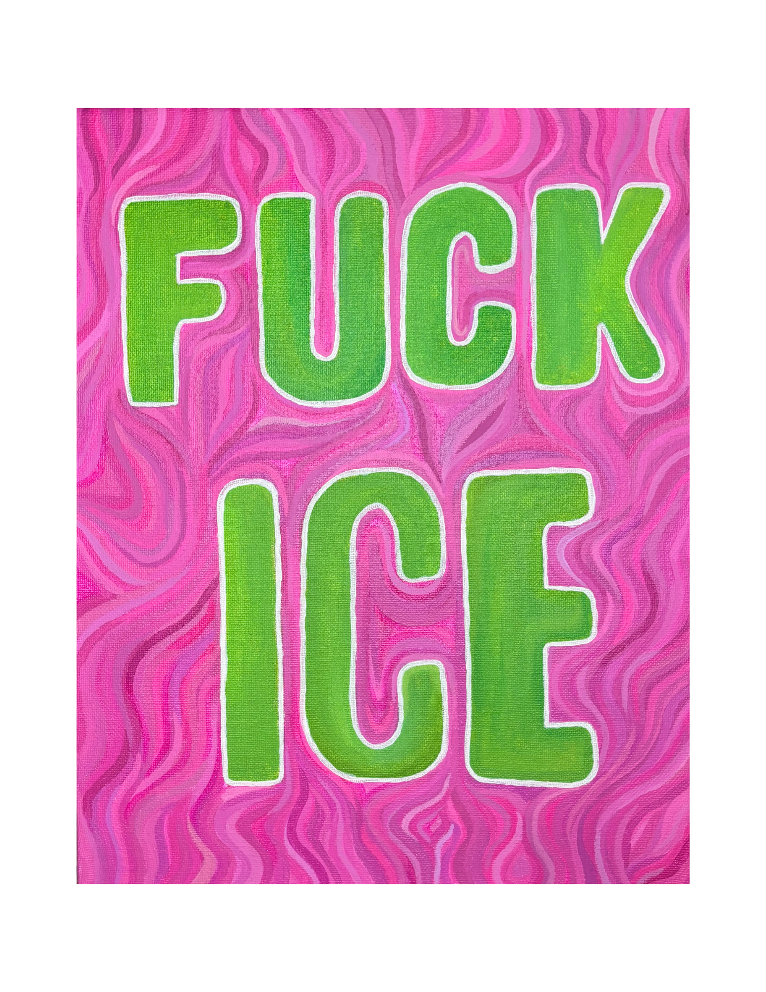 "F*ck Ice" 8.5x11 Art Print
